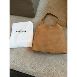 Coach Brooklyn 39 Shoulder Bag in Sand Suede - Brand New Without Tags (NWOT)